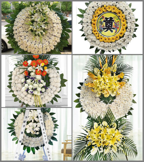 安徽六安市霍山县上土市镇铜锣寨村花圈速递